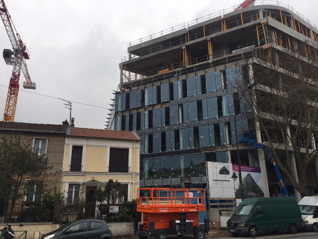 Construction vue de l'avenue du Général de Gaulle